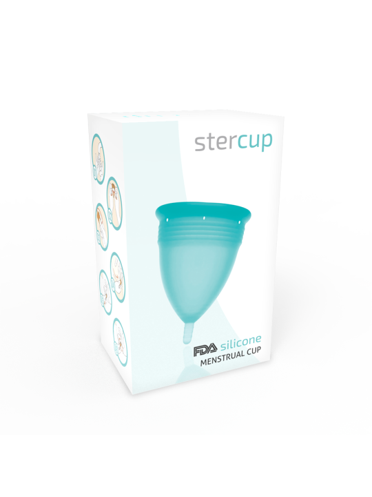 STERCUP COPPE MESTRUALI - MISURA S -  AQUAMARINA SILICONE FDA