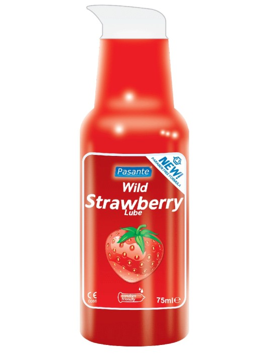 LUBRIFICANTE AROMA FRAGOLA PASANTE \"STRAWBERRY WILD\" - 75 ML