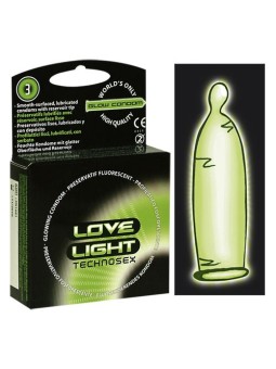 PROFILATTICI FLUORESCENTI "LOVE LIGHT" - 3 PEZZI