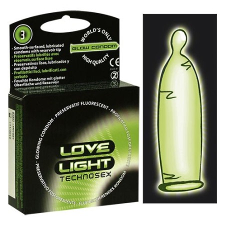 PROFILATTICI FLUORESCENTI LOVE LIGHT - 3 PEZZI