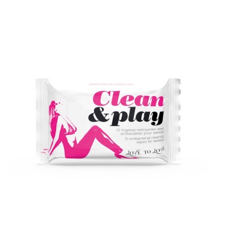 SET 10 SALVIETTINE IGIENIZZANTI PER SEX TOYS \CLEAN  PLAY\