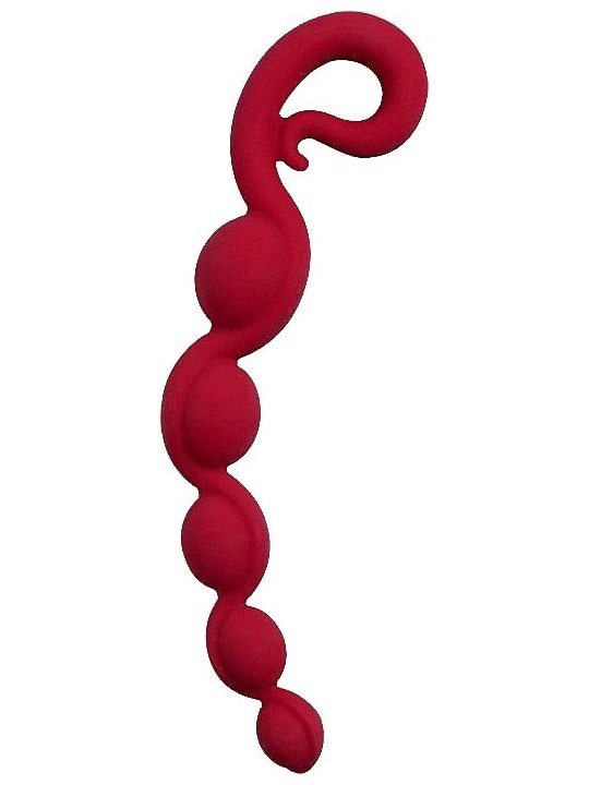 CATENA ANALE FUN FACTORY \"BENDYBEADS\" ROSSO