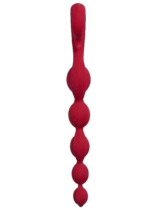 CATENA ANALE FUN FACTORY \"BENDYBEADS\" ROSSO