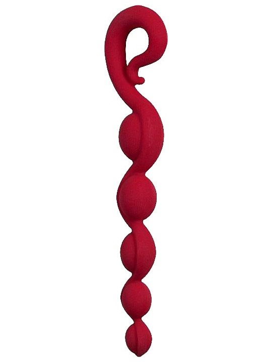 CATENA ANALE FUN FACTORY \"BENDYBEADS\" ROSSO