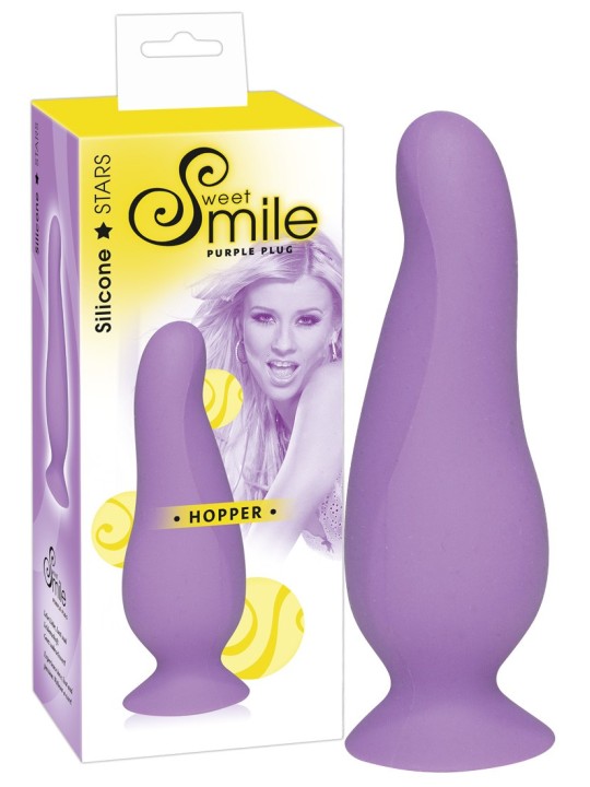 FALLO ANALE ANATOMICO SWEET SMILE \"HOPPER\" VIOLA - 10 CM