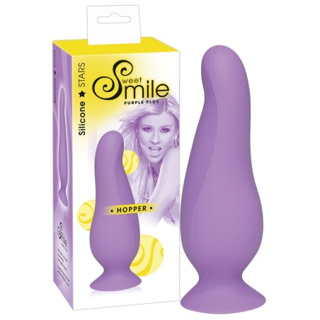 FALLO ANALE ANATOMICO SWEET SMILE \HOPPER\ VIOLA - 10 CM