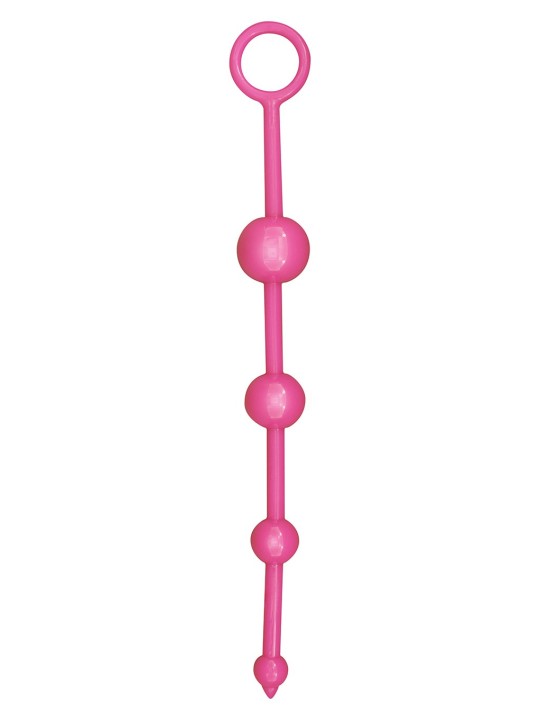 CATENA ANALE A 4 SFERE STIMOLANTI \"FUNKY BUTT BEADS\" ROSA