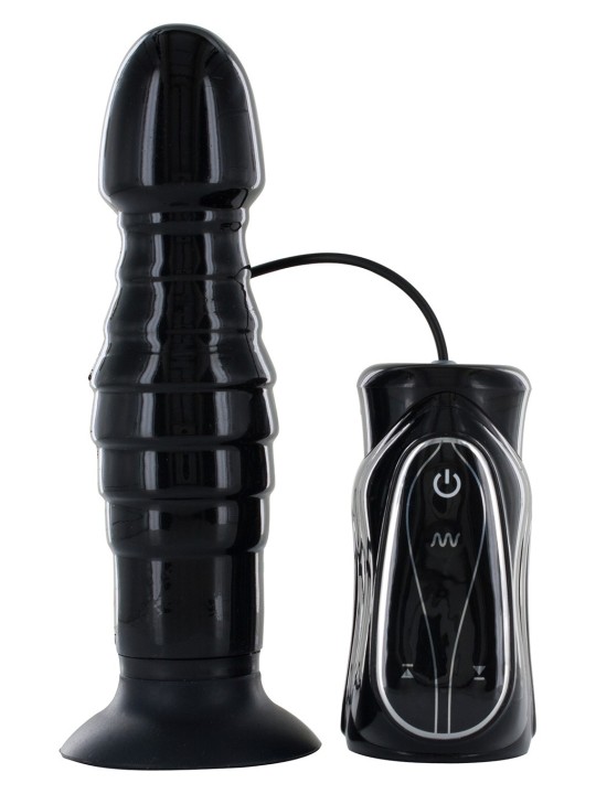 FALLO ANALE VIBRANTE CON RILIEVI STIMOLANTI \"THRUSTING BUTT PLUG\" - 18 CM