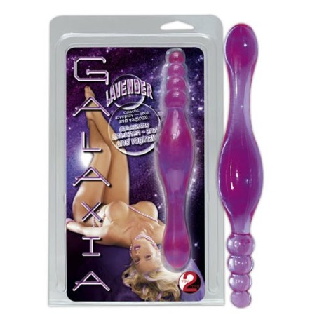 DILDO IN JELLY A DOPPIA PUNTA GALAXIA LAVENDER