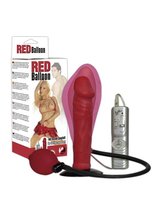 VIBRATORE DILDO GONFIABILE "RED BALLOON"