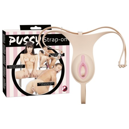 IMBRACATURA STRAP-ON CON VAGINA IN SILICONE