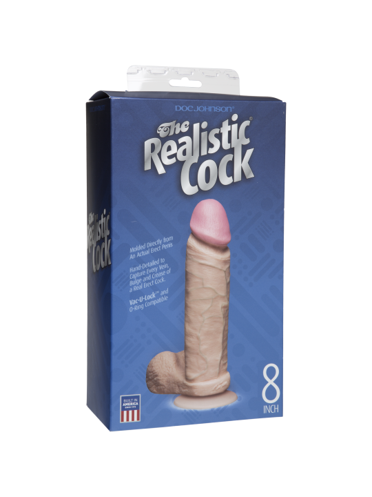 FALLO REALISTICO CON TESTICOLI DOC JOHNSON \"REALISTIC COCK 8\"