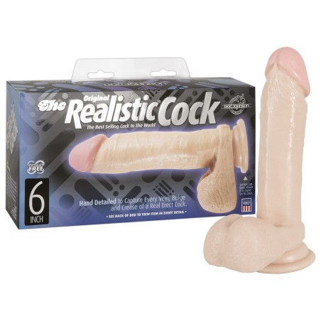 FALLO REALISTICO CON TESTICOLI DOC JOHNSON \REALISTIC COCK 6\