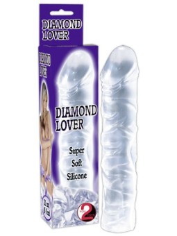 FALLO DILDO "DIAMOND LOVER" TRASPARENTE