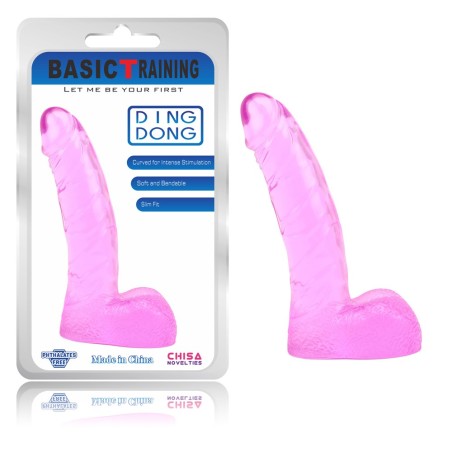 FALLO REALISTICO JELLY \DING DONG PINK\ - 14.5 CM