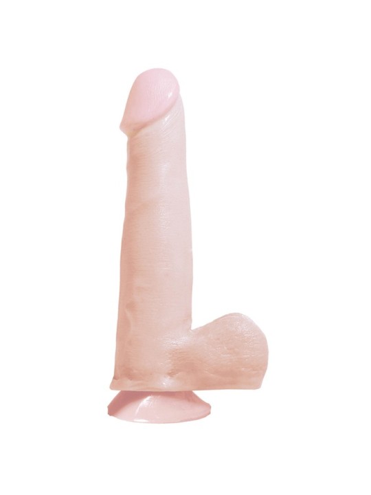 FALLO REALISTICO CON TESTICOLI E BASE VENTOSA BASIX - 19 CM