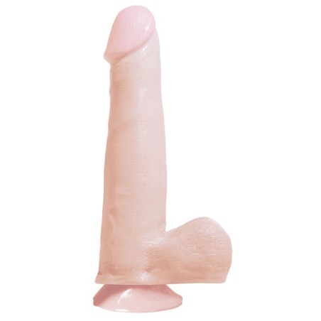 FALLO REALISTICO CON TESTICOLI E BASE VENTOSA BASIX - 19 CM