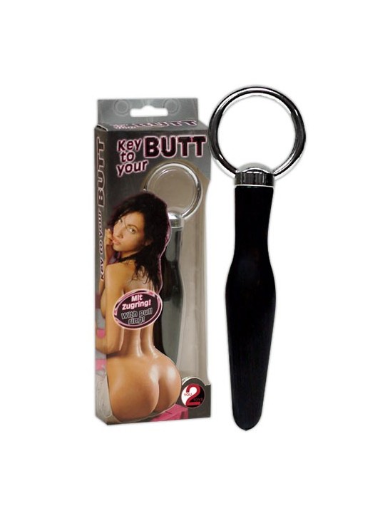 CUNEO ANALE "KEY TO YOUR BUTT" NERO - 10 CM