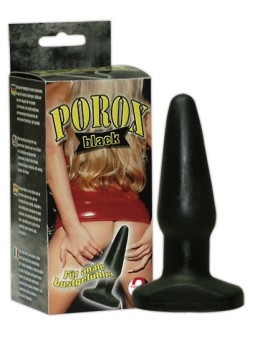 CUNEO ANALE \"POROX\" NERO - 13 CM