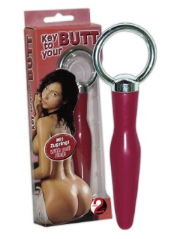 CUNEO ANALE \"KEY TO YOUR BUTT\" ROSSO - 10 CM