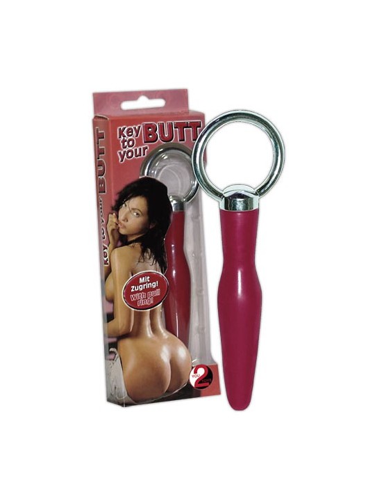 CUNEO ANALE \"KEY TO YOUR BUTT\" ROSSO - 10 CM