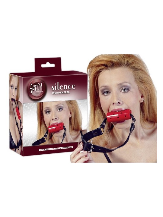 MORSO BALL GAG FORATO \"SILENCE\"