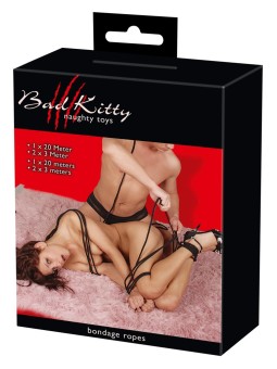 SET DI 3 CORDE INTRECCIATE BAD KITTY "BONDAGE ROPES"