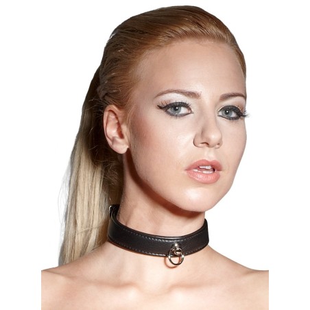 COLLARE IN PELLE TRAPUNTATO BAD KITTY COLLAR NERO