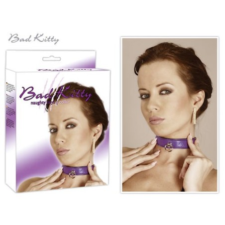 COLLARE IN PELLE TRAPUNTATO BAD KITTY COLLAR VIOLA