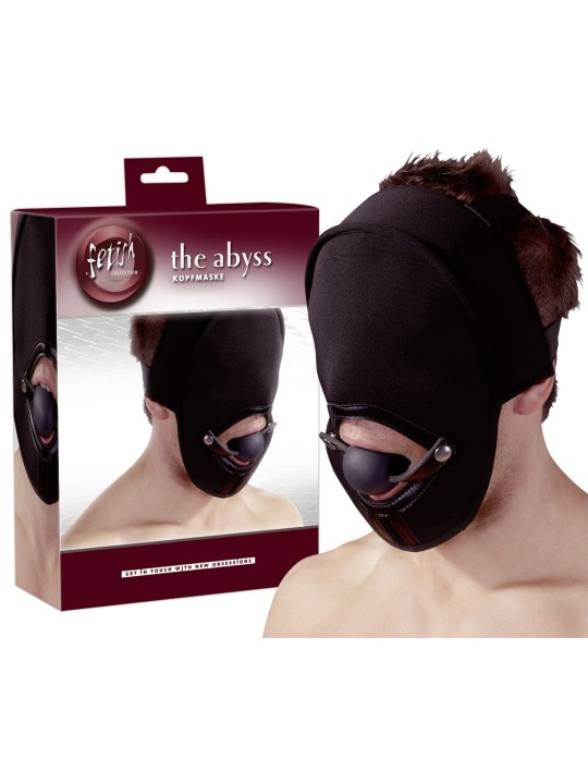 MASCHERA CON BALL GAG \"ABISSO\" - TAGLIA UNICA