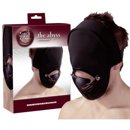 MASCHERA CON BALL GAG \ABISSO\ - TAGLIA UNICA