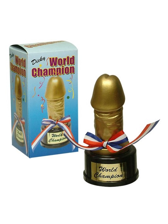 COPPA TROFEO A FORMA DI PENE "WORLD CHAMPION"