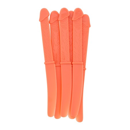 SET 6 COLTELLI IN SILICONE CON MANICO A FORMA DI PENE