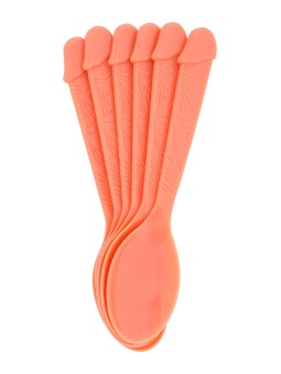 SET 6 CUCCHIAI IN SILICONE CON MANICO A FORMA DI PENE