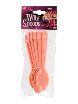 SET 6 CUCCHIAI IN SILICONE CON MANICO A FORMA DI PENE