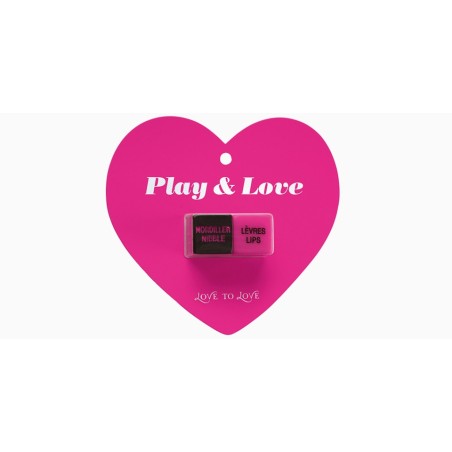 GIOCO DADI \PLAY  LOVE\ - EN/FR