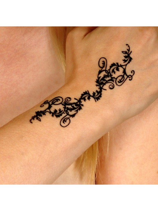 TATUAGGIO 3D TEMPORANEO "BRACCIALE E CUORI"