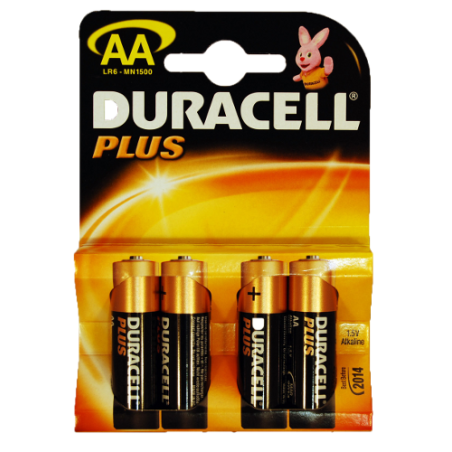 BLISTER 4 BATTERIE DURACELL STILO \AA\