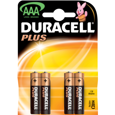 BLISTER 4 BATTERIE DURACELL MINI STILO \AAA\