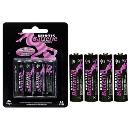 BLISTER 4 BATTERIE EROTIC STILO AA