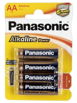 BLISTER 4 BATTERIE PANASONIC STILO "AA"