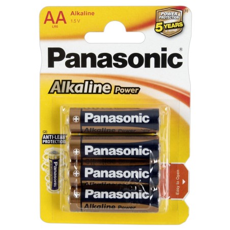 BLISTER 4 BATTERIE PANASONIC STILO AA