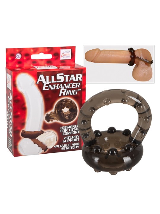 ANELLO FALLICO CON AGGANCIO PER TESTICOLI \"ALL STAR ENHANCER\"