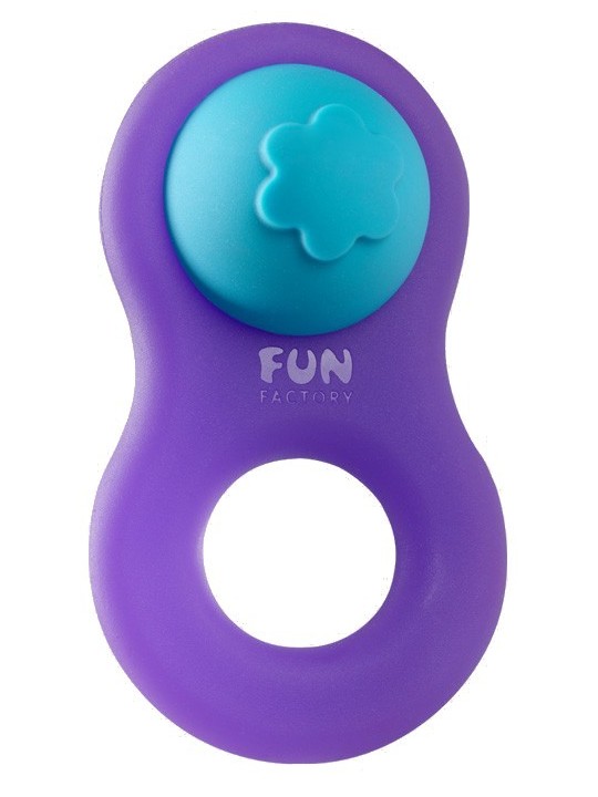 ANELLO FALLICO FUN FACTORY \"8IGHT\" VIOLA/TURCHESE