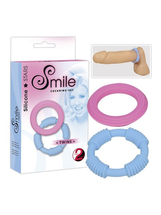 SET 2 ANELLI FALLICI SWEET SMILE \"TWINS\"