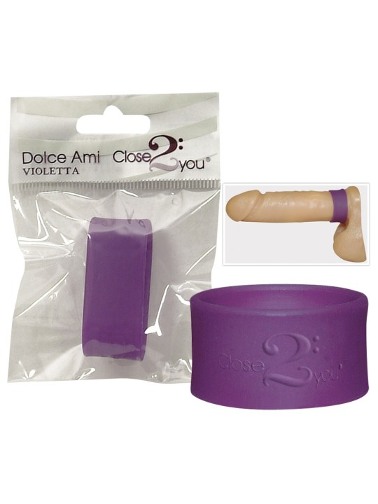 ANELLO FALLICO IN SILICONE "DOLCE AMI" VIOLA