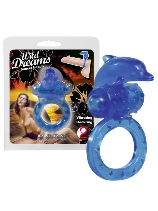 ANELLO FALLICO CON DELFINO PER STIMOLAZIONE CLITORIDE \"WILD DREAM BEACH\"