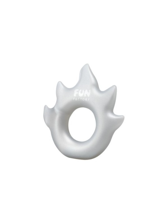 ANELLO FALLICO FUN FACTORY \"FLAME\" SILVER