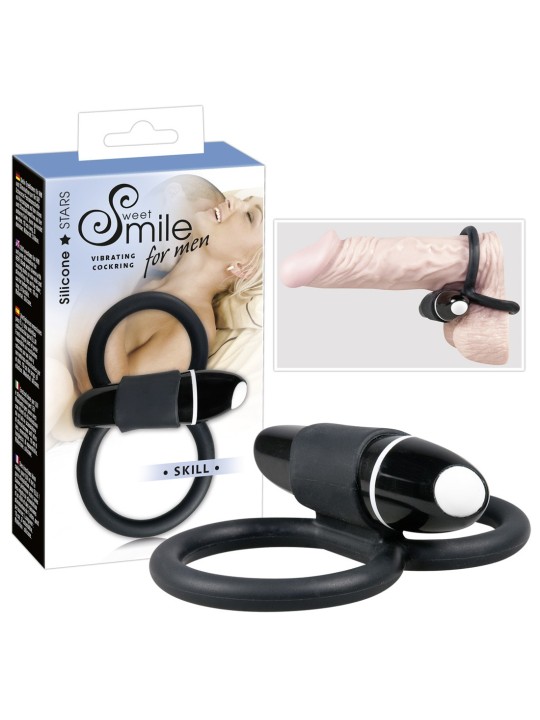 COLLARE E ANELLO FALLICO VIBRANTE "SMILE COCK"