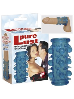 GUAINA FALLICA IN SILICONE \"PURE LUST\" BLU